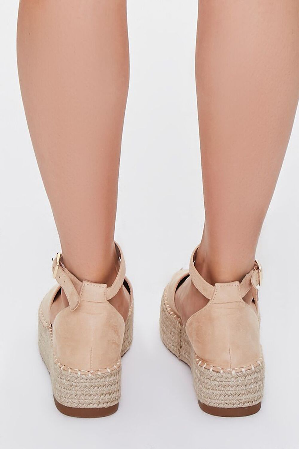 NUDE Faux Suede Espadrille Wedges, image 3