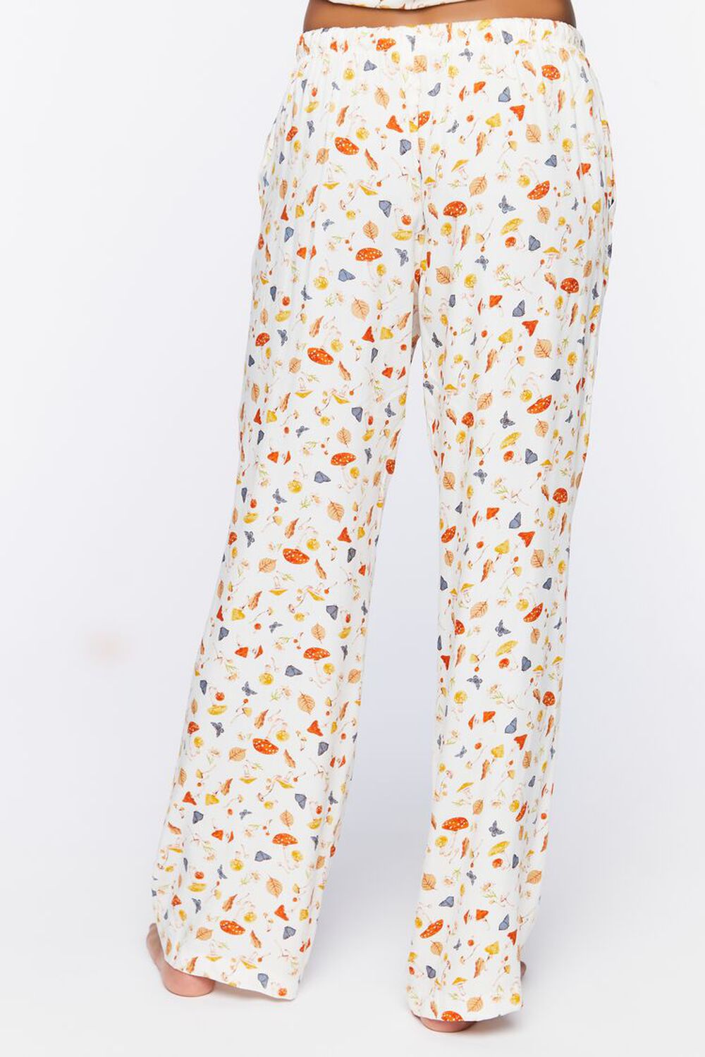 Mushroom & Butterfly Print Pajama Pants