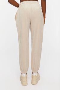 OYSTER GREY Velour Drawstring Joggers, image 4