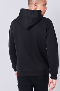 BLACK Fleece Pullover Hoodie, image 3