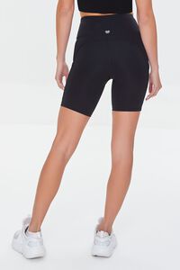BLACK Active Pocket Biker Shorts, image 4