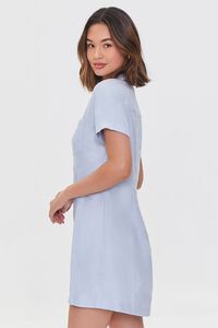 SKY BLUE Mini Shirt Dress, image 2