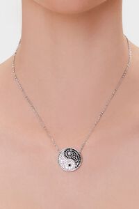 Rhinestone Yin Yang Necklace, image 1