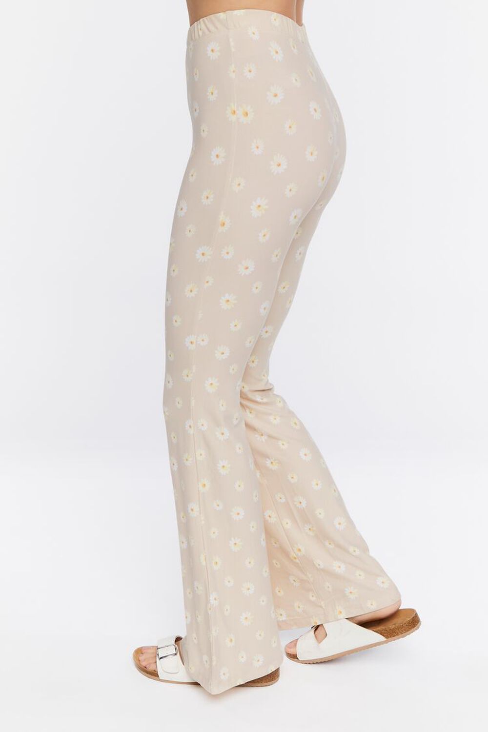 Floral Print High-Rise Flare Pants, image 3