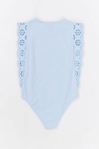 BLUE Girls Lace Cap-Sleeve Bodysuit (Kids), image 2