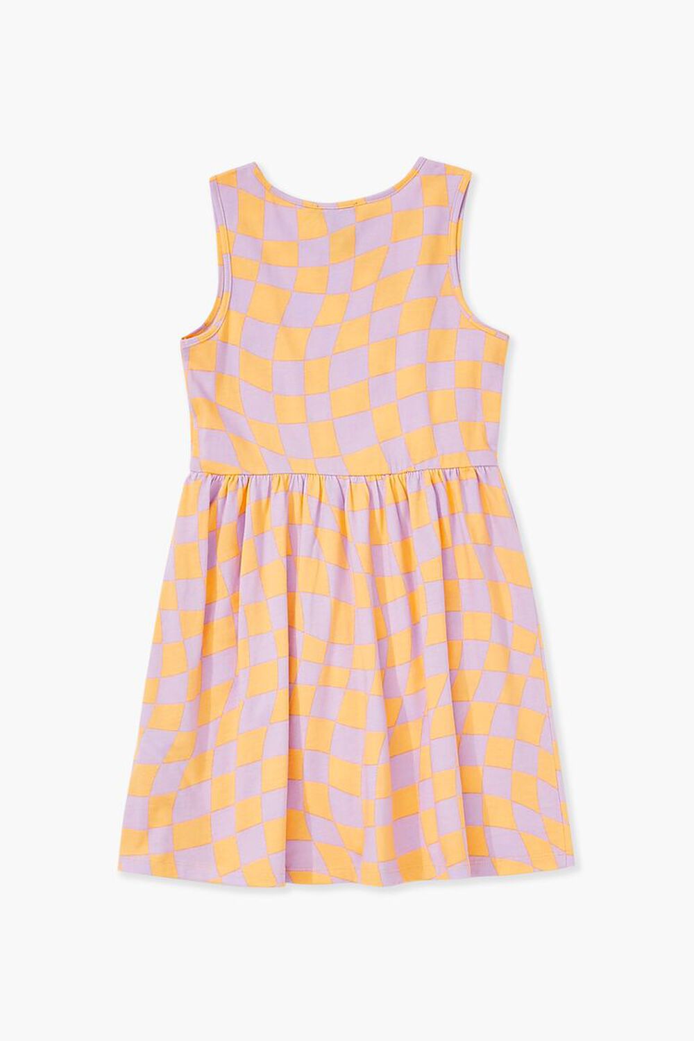 LILAC/ORANGE Girls Checkered Dress (Kids), image 2
