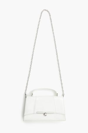 Faux Leather Flap-Top Crossbody Bag