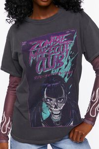 CHARCOAL/MULTI Zombie Makeout Club Graphic Tee, image 5