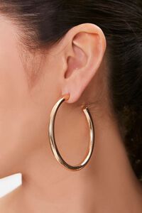 GOLD Open Hoop Earrings, image 1