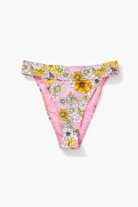 PINK/MULTI Floral High-Waist Bikini Bottoms, image 5