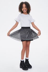 BLACK/MULTI Girls Embellished A-Line Skirt (Kids), image 5