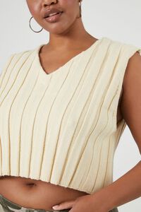 Plus Size Cropped Sweater Vest, image 5