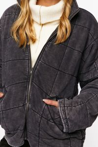 CHARCOAL Quilted Zip-Up Jacket, image 6