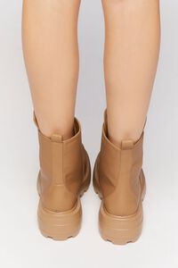 NUDE Zip-Front Faux Leather Booties, image 3