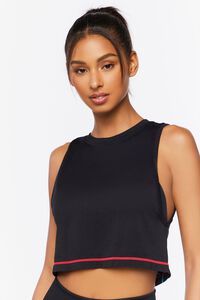 BLACK/MULTI Active Cropped Muscle Tee, image 5