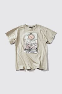 OLIVE/MULTI The Moon Tarot Card Graphic Tee, image 1