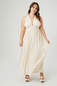 SANDSHELL Plus Size Plunging Sleeveless Maxi Dress, image 4