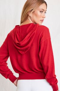 RED Cashmere Sweater-Knit Hoodie, image 3
