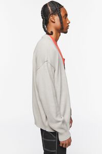 HEATHER GREY Drop-Sleeve Cardigan Sweater, image 2
