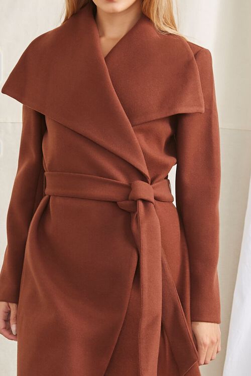 BROWN Belted Duster Coat, image 5