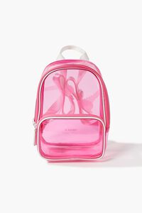 PINK Transparent Mini Backpack, image 1