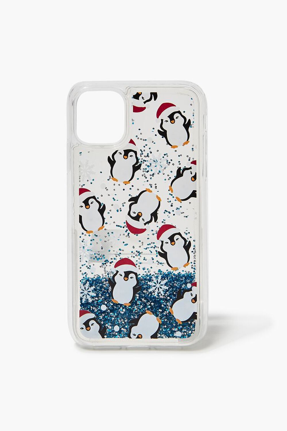 BLUE/MULTI Christmas Waterfall Case for iPhone 11, image 1