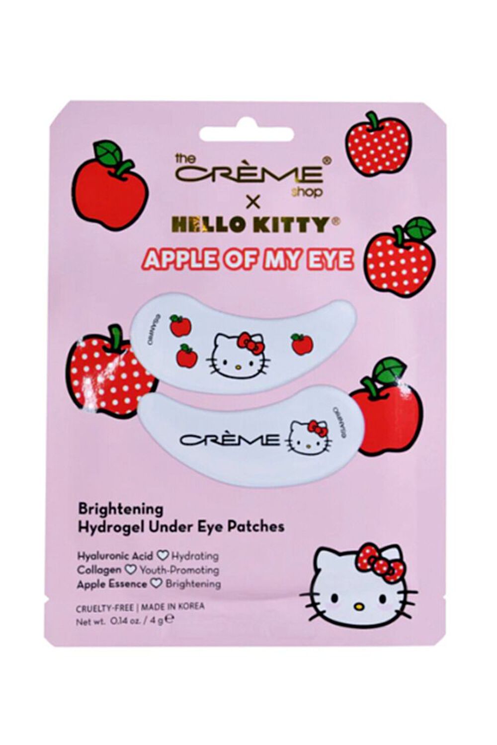 The Crème Shop x Hello Kitty Apple of My Eye Brightening Hydrogel Under Eye Patches