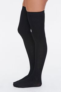Shadow-Striped Thigh-High Socks, image 2