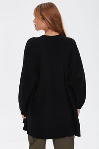BLACK Open-Front Cardigan Sweater, image 3