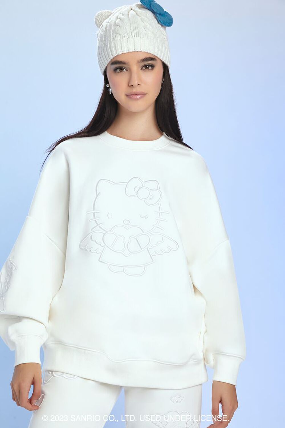Angel Hello Kitty Embroidered Pullover