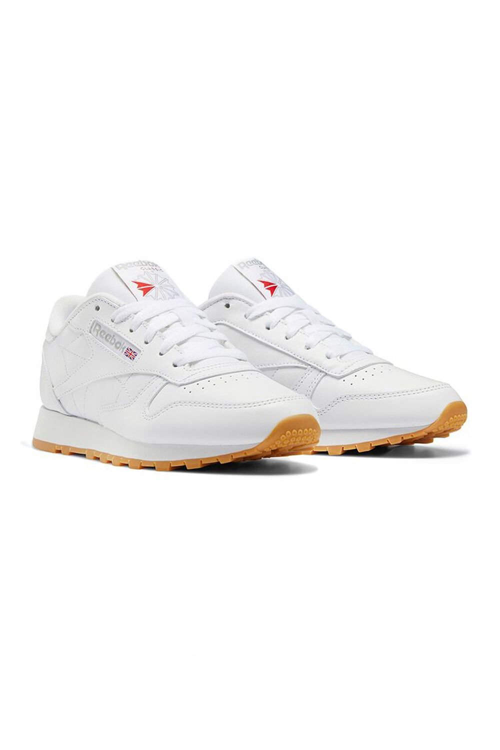 WHITE Reebok Classic Leather Shoes, image 1