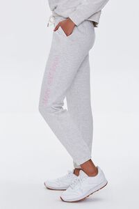 HEATHER GREY/MULTI Self Love Embroidered Graphic Joggers, image 3