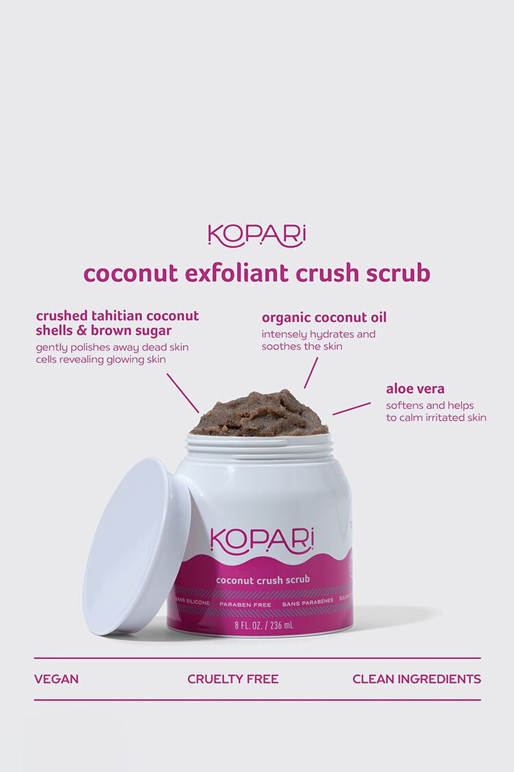 WHITE/MULTI Kopari Coconut Crush Scrub, image 3