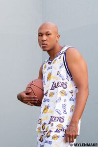 WHITE/MULTI LA Lakers Print Tank Top, image 1