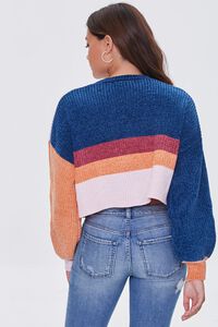 ORANGE/MULTI Cropped Colorblock Sweater, image 3