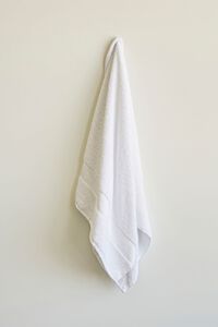 WHITE Organically Grown Cotton Towel, image 2