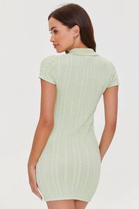 SAGE Cable Knit Bodycon Dress, image 3