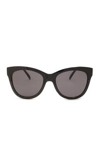BLACK/BLACK Chunky Cat-Eye Sunglasses, image 1