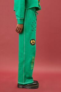 GREEN/MULTI Ron Bass Embroidered Sweatpants, image 3