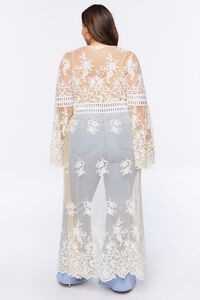 NUDE/CREAM Plus Size Embroidered Duster Kimono, image 3