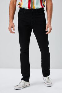 WASHED BLACK Basic Skinny Jeans, image 2