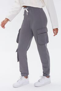 CHARCOAL French Terry Cargo Joggers, image 3