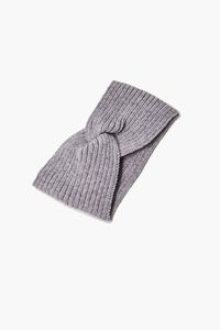 HEATHER GREY Ribbed Twisted Headwrap, image 3