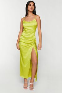 GREEN APPLE Jacquard Maxi Cami Slip Dress, image 1