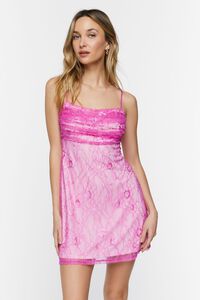 PINK Lace Cami Mini Dress, image 6