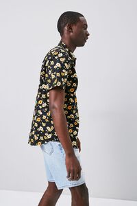 BLACK/MULTI Fitted Daisy Print Shirt, image 2