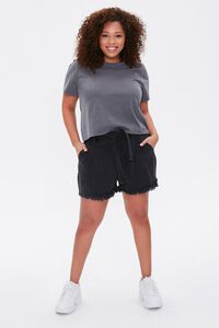 CHARCOAL Plus Size Mineral Wash Tee, image 4