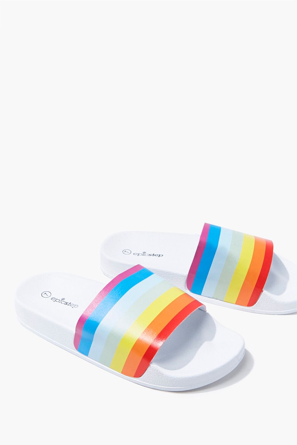 Rainbow Striped Slides, image 3