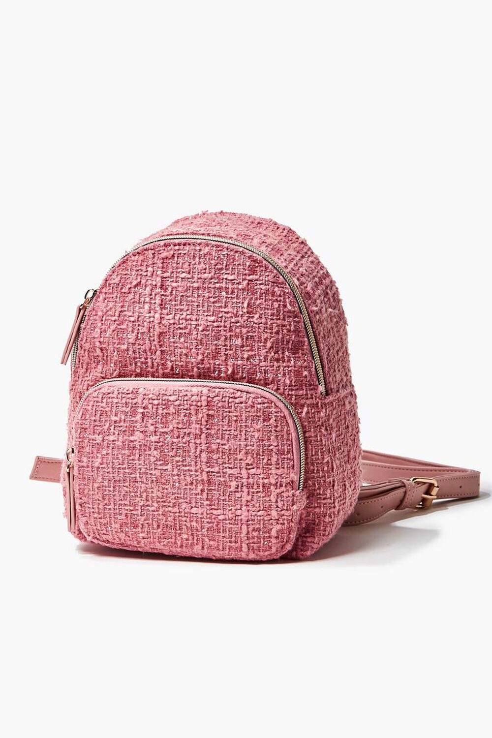 Tweed Zip-Top Backpack, image 1