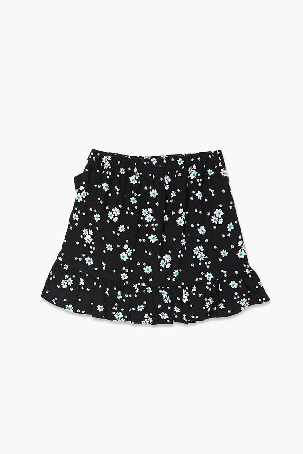 BLACK/MULTI Girls Floral Print Skirt (Kids), image 2